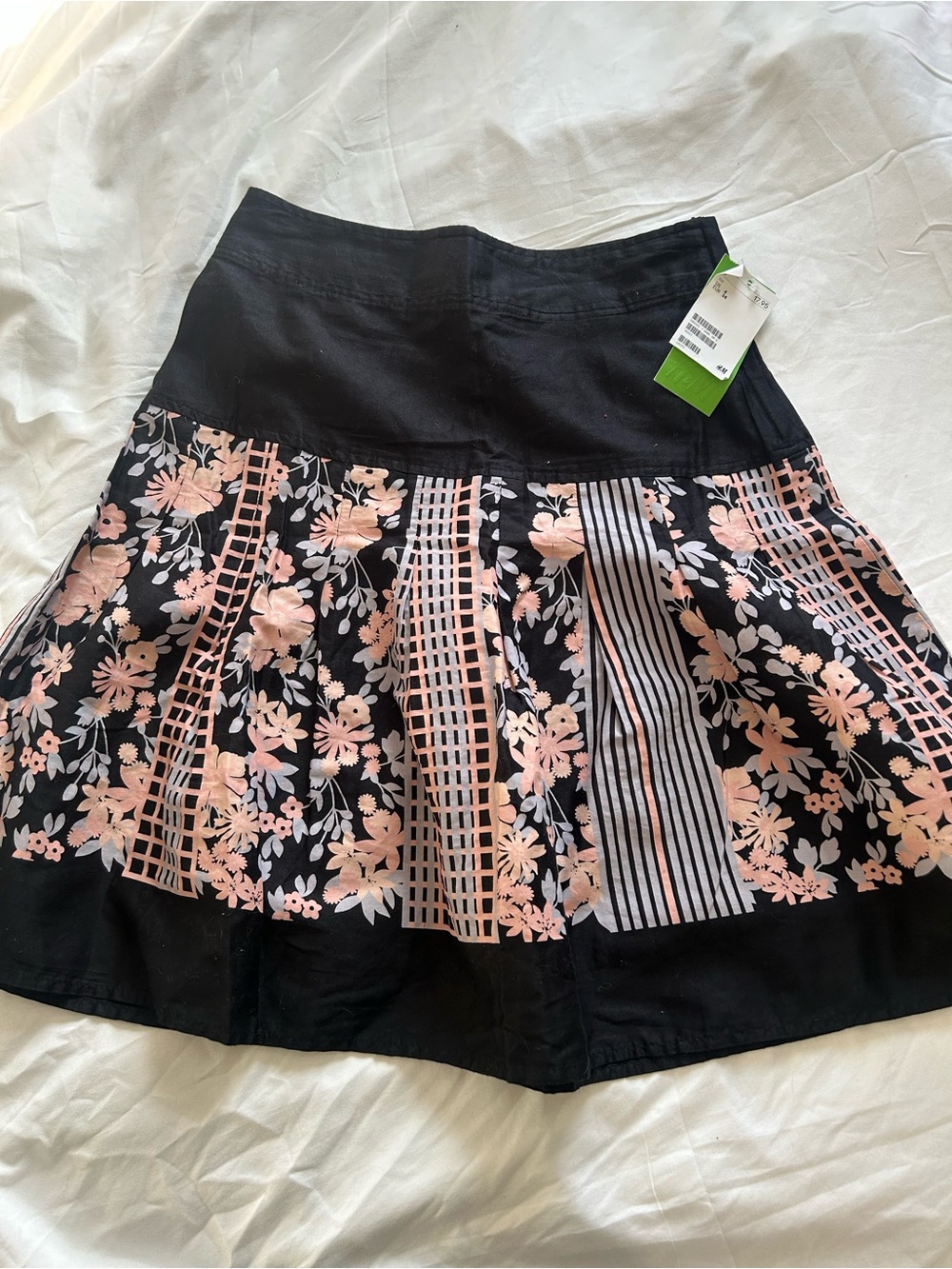 Divided Black A-Line Skirt NWT 4